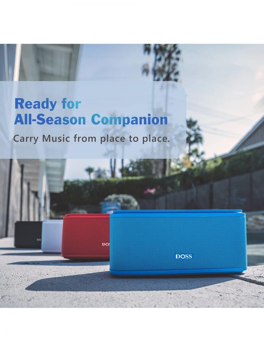 DOSS SoundBox Touch Portable Bluetooth Speaker with 20 Hours Playtime