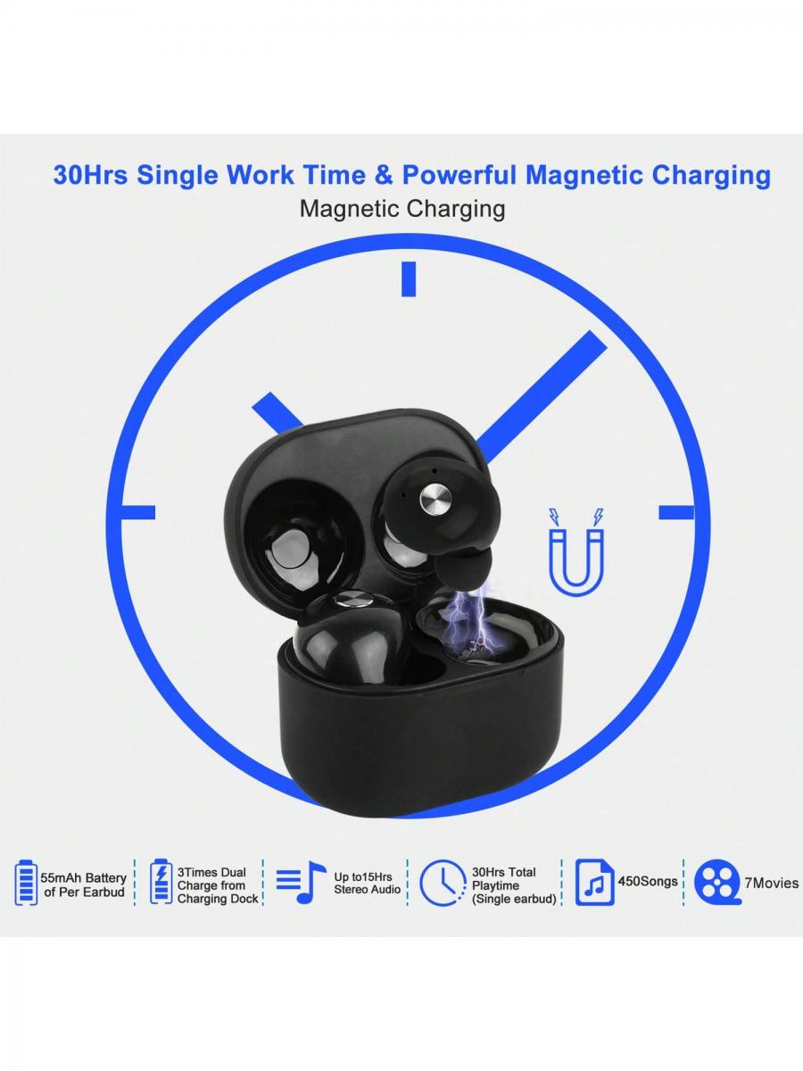 TWS Wireless Earbuds IPX4 Stereo Earphone with Magnetic Case 30Hrs