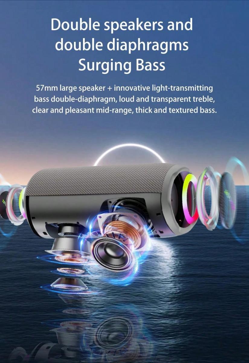 Zealot S49Pro 20W Portable Bluetooth Wireless Speaker Outdoor Bass