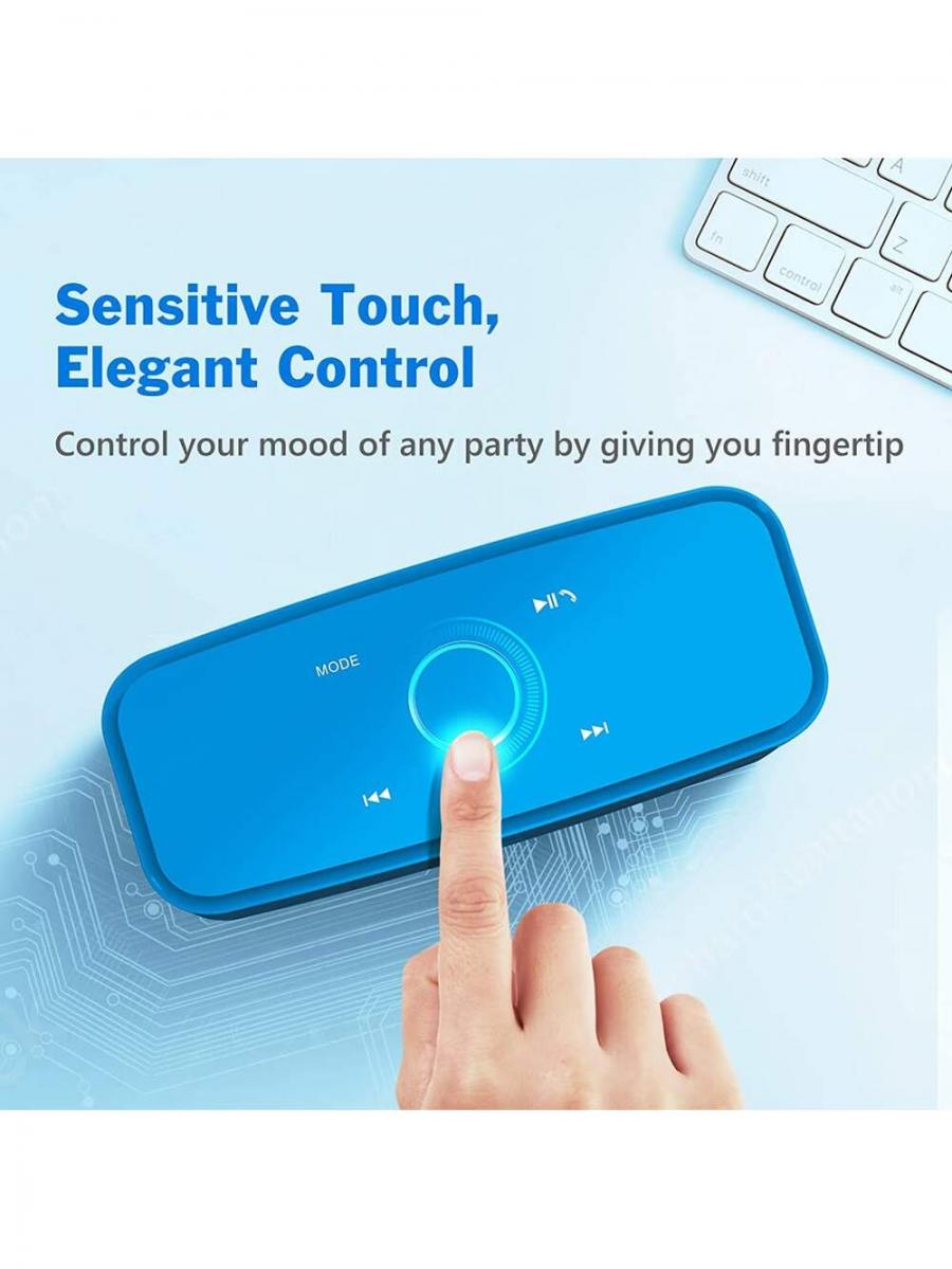DOSS Portable Bluetooth Speaker Touch with 12W HD Sound and Bass