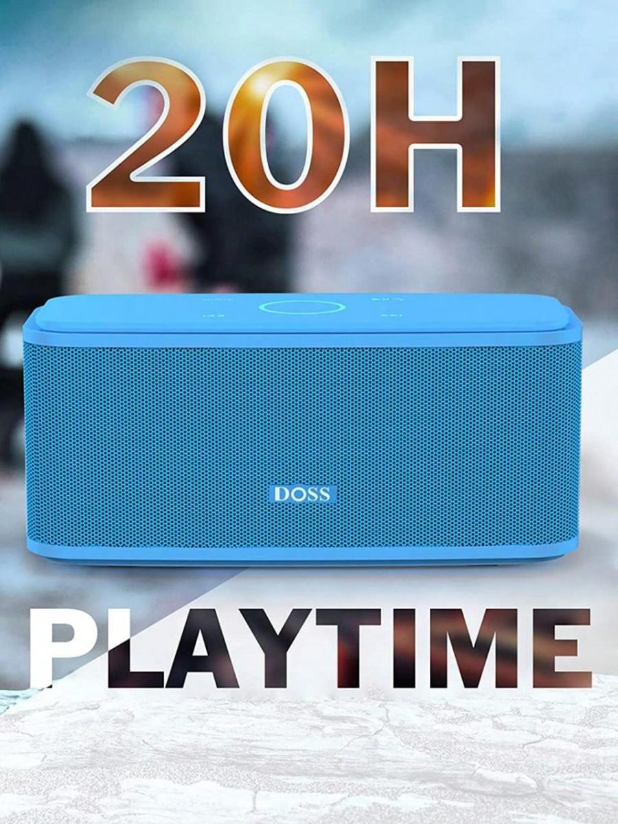 DOSS Portable Bluetooth Speaker Touch with 12W HD Sound and Bass