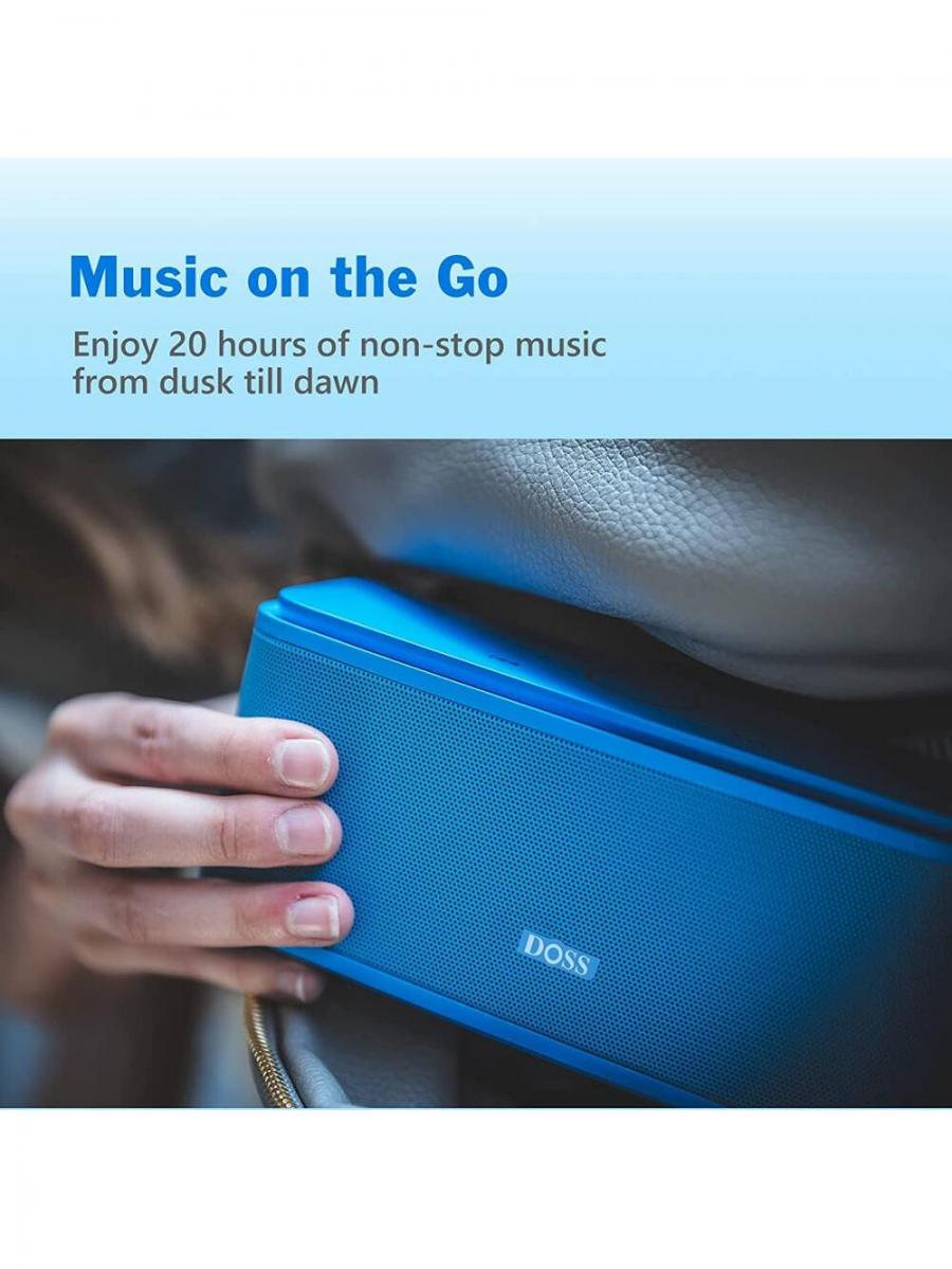 DOSS Portable Bluetooth Speaker Touch with 12W HD Sound and Bass