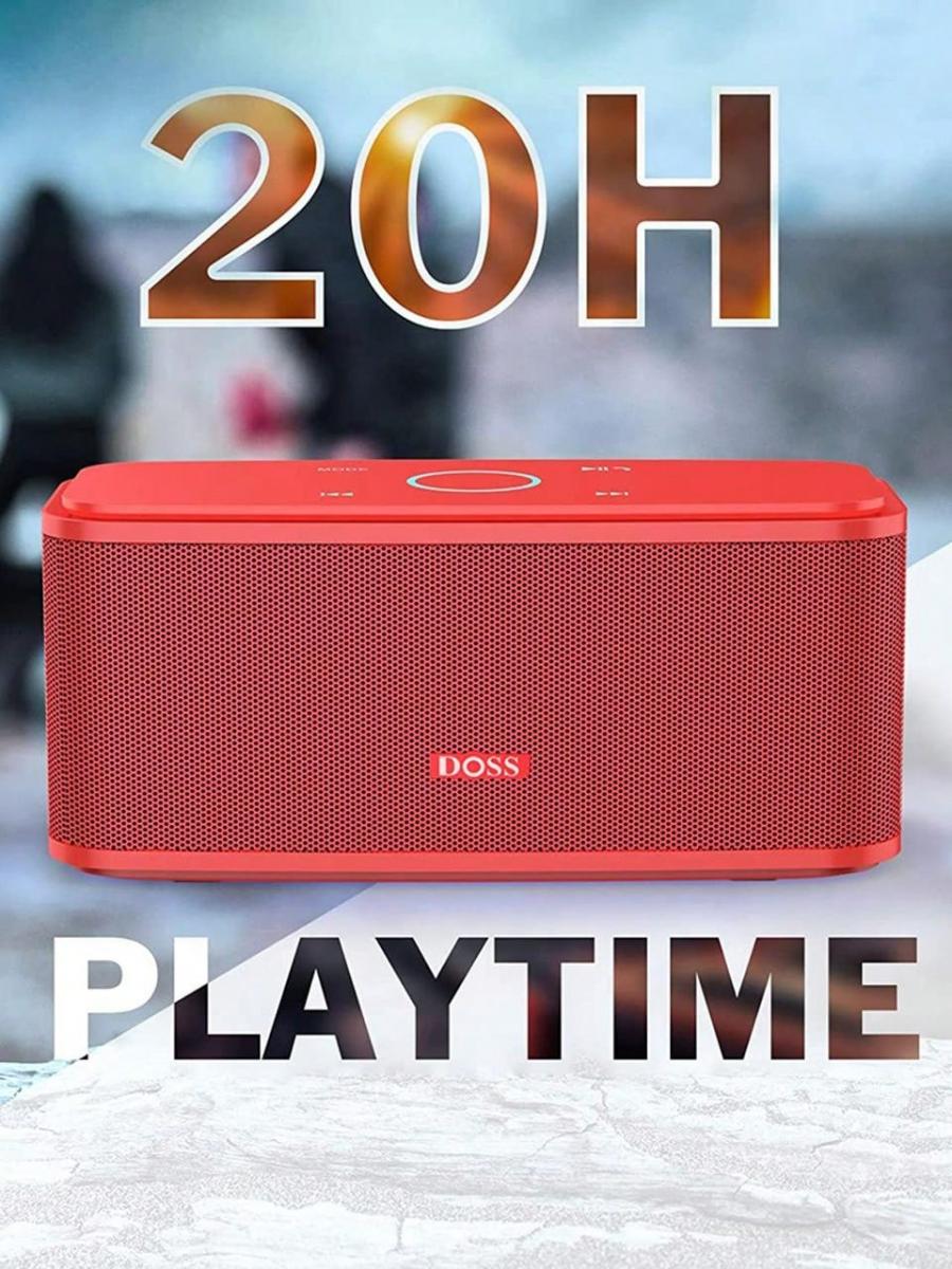 DOSS Bluetooth SoundBox Touch Portable Wireless Speaker 20H Playtime