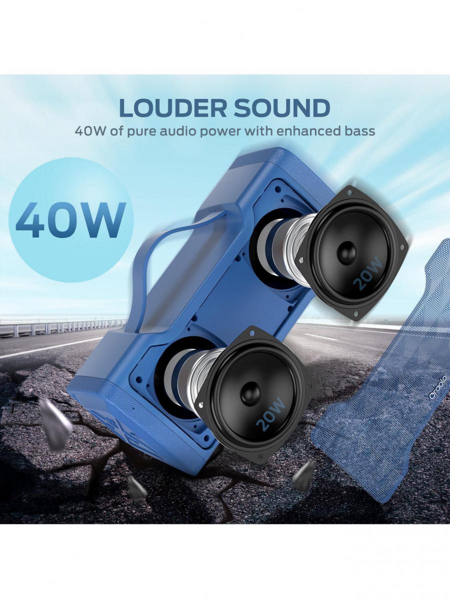 Oraolo 40W Portable Bluetooth Speaker IPX6 Waterproof for Home Outdoor