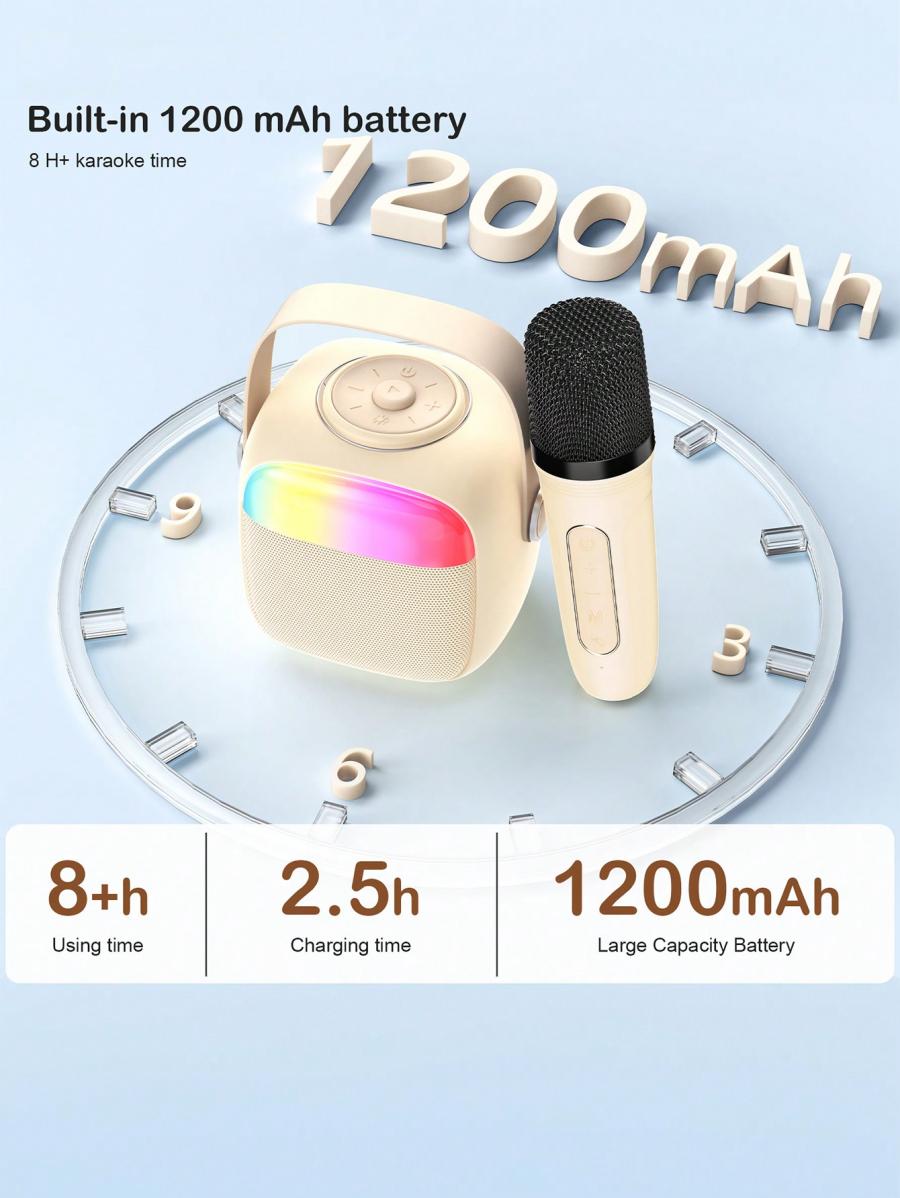 Portable Karaoke Machine Bluetooth Speaker for Kids and Adults