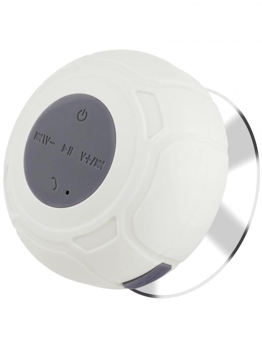 FORKODA Waterproof Bluetooth Shower Speaker with Suction Cup White