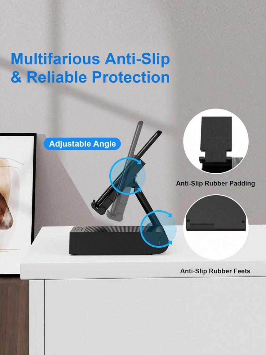DOSS Bluetooth Speaker with Phone Stand and Wireless Charging Pad