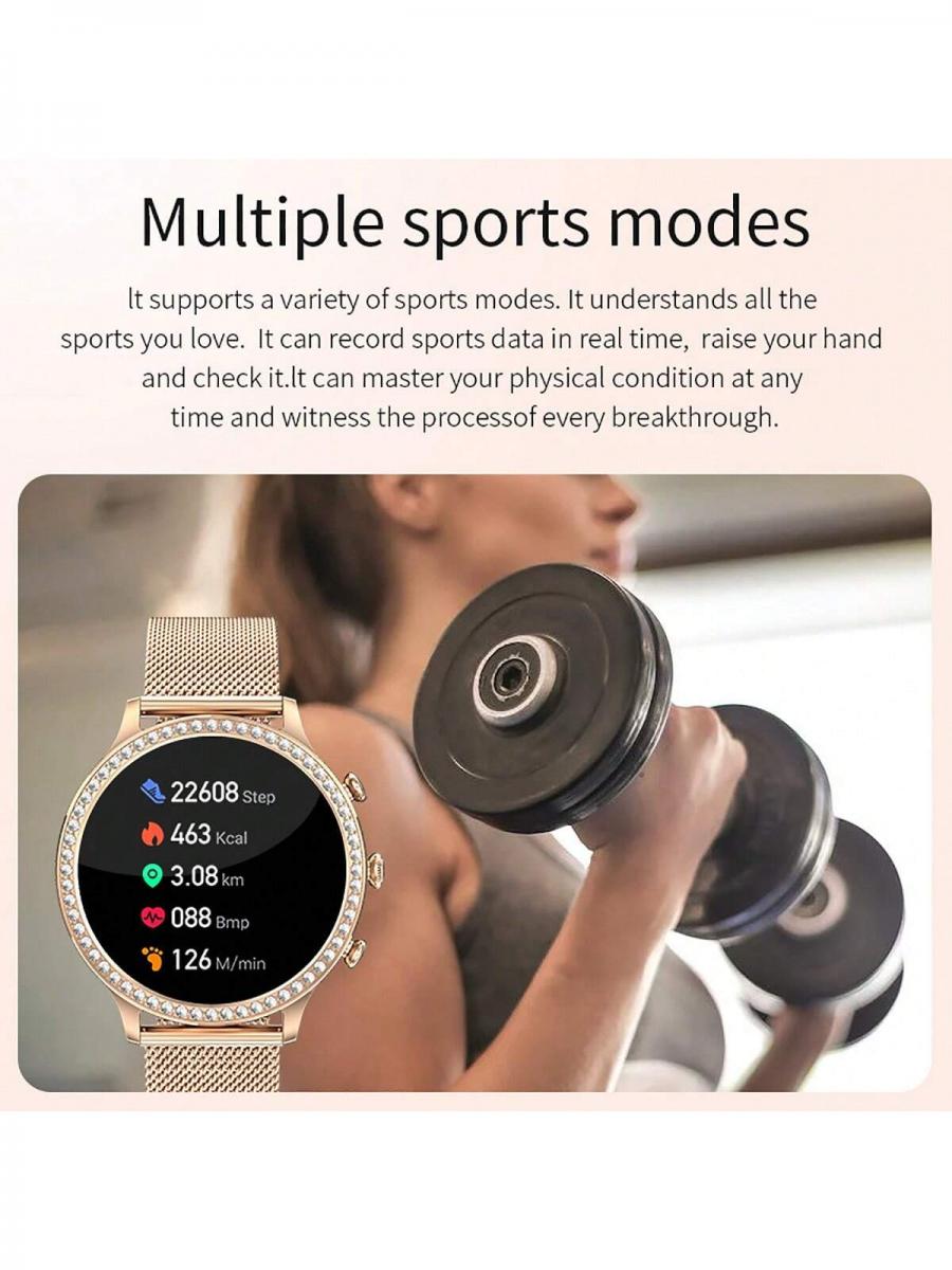 LIGE 32 Inch Smart Watch Women Voice Call Health Monitor Waterproof