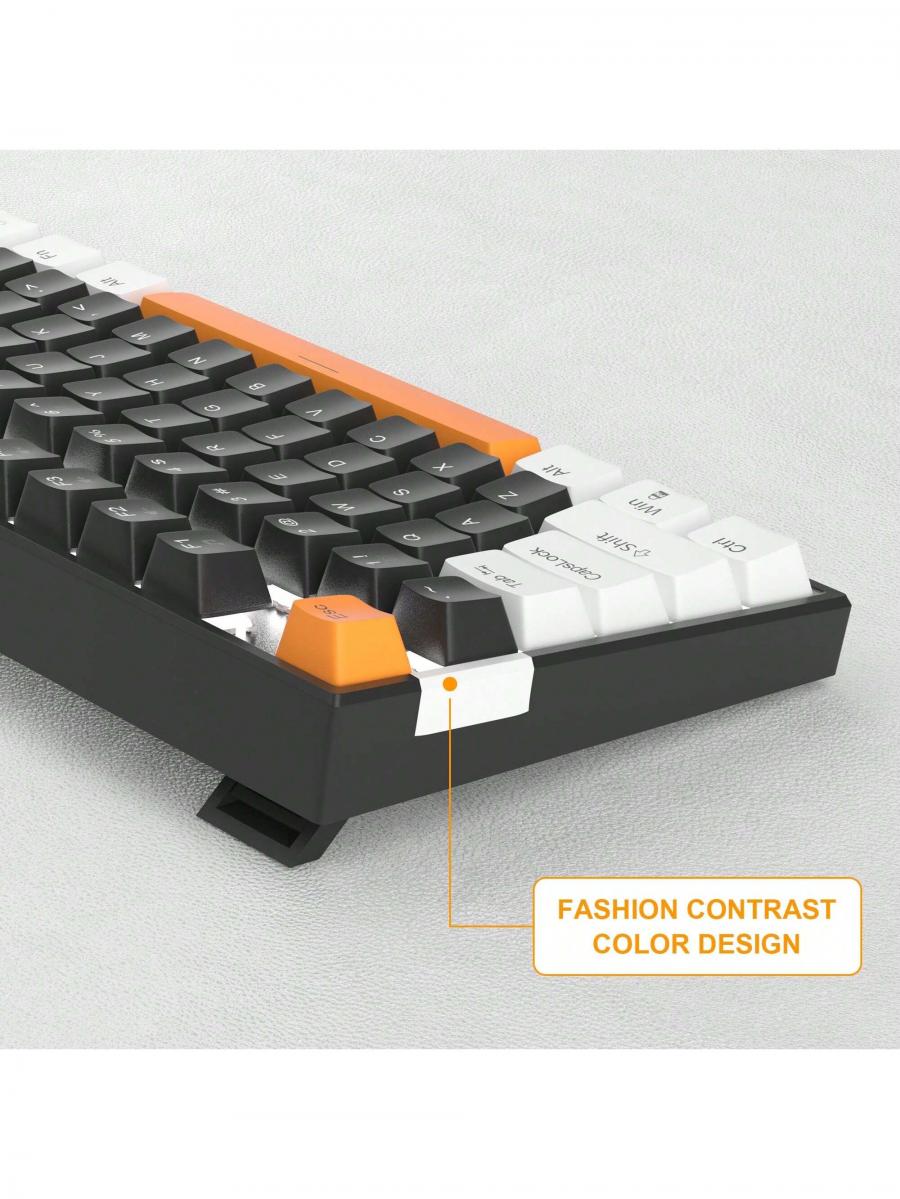 MageGee 75 Mechanical Gaming Keyboard Compact TKL Wired White Backlit