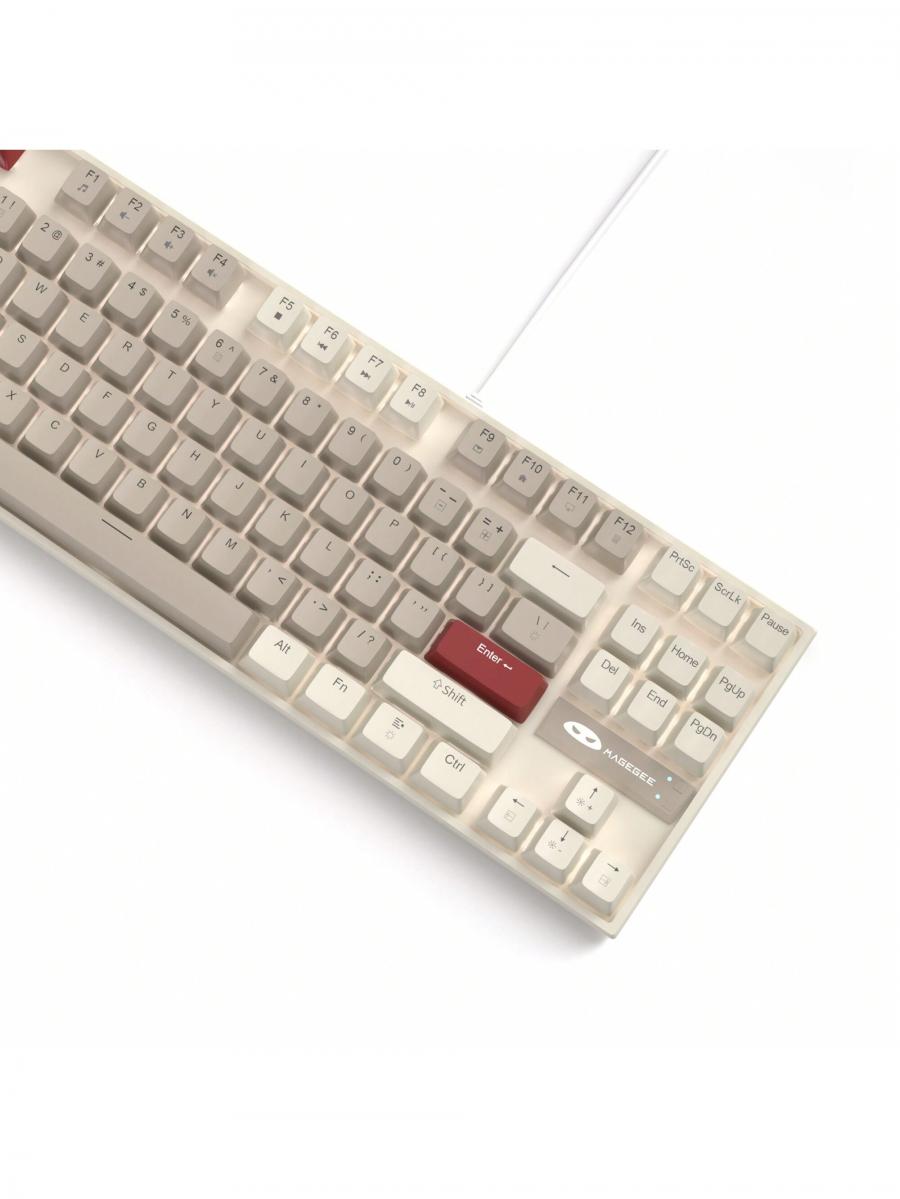 MageGee 75 Mechanical Gaming Keyboard Brown Switches LED Backlit TKL