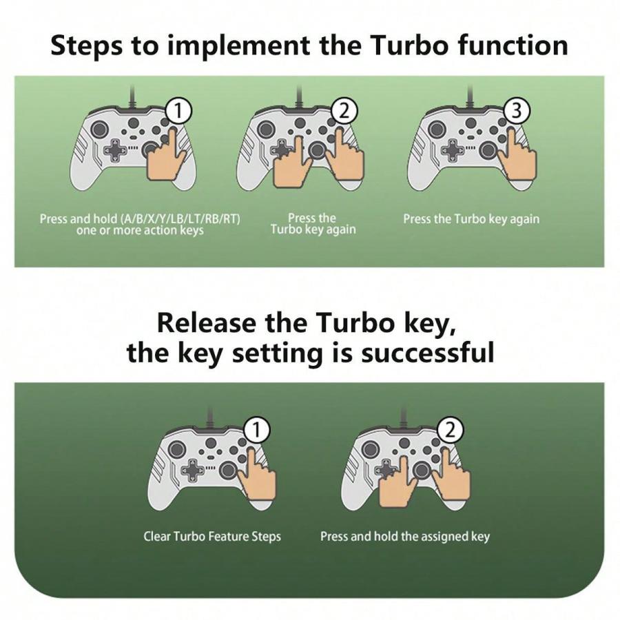 TOPWOLF Wired Controller for Xbox One Slim Series X PC Original Chip
