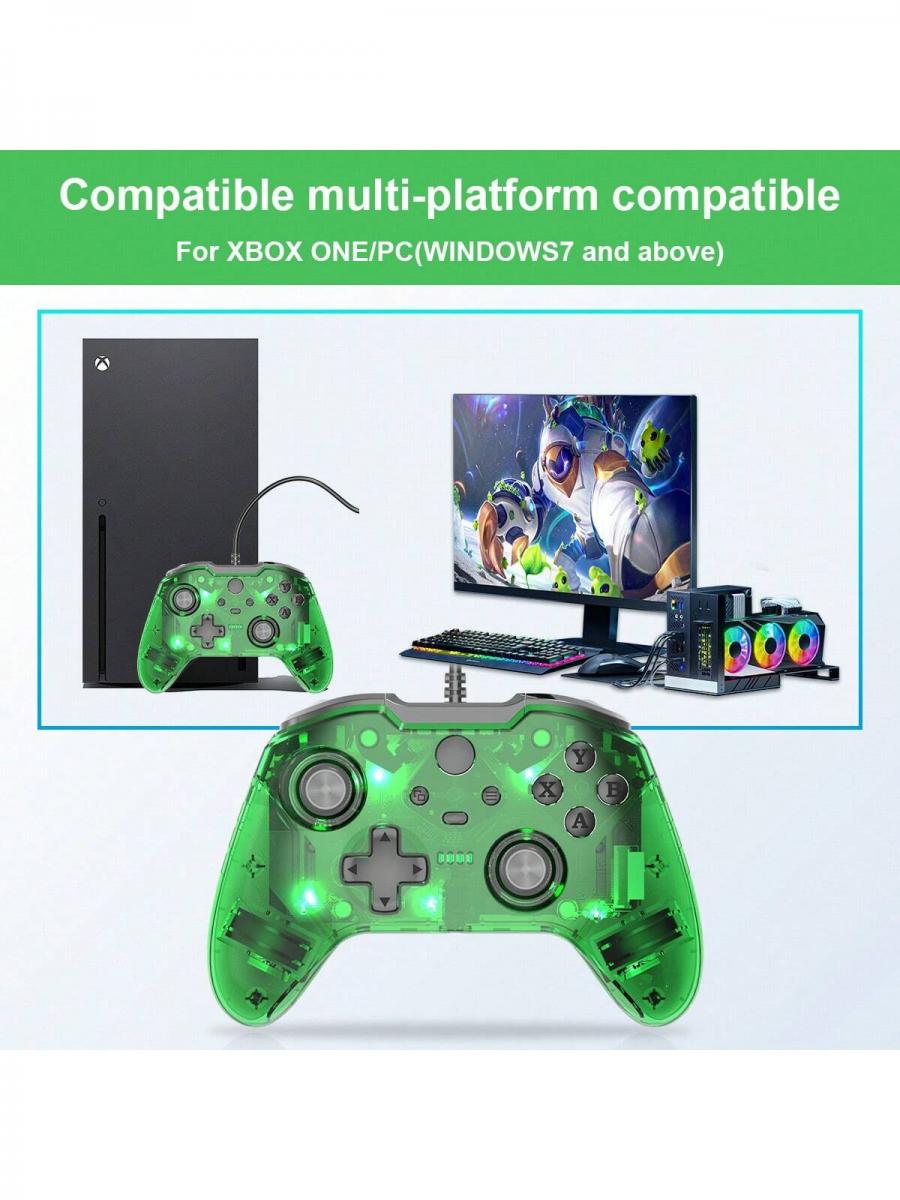 TOPWOLF Wired Controller for Xbox One Slim Series X PC Original Chip