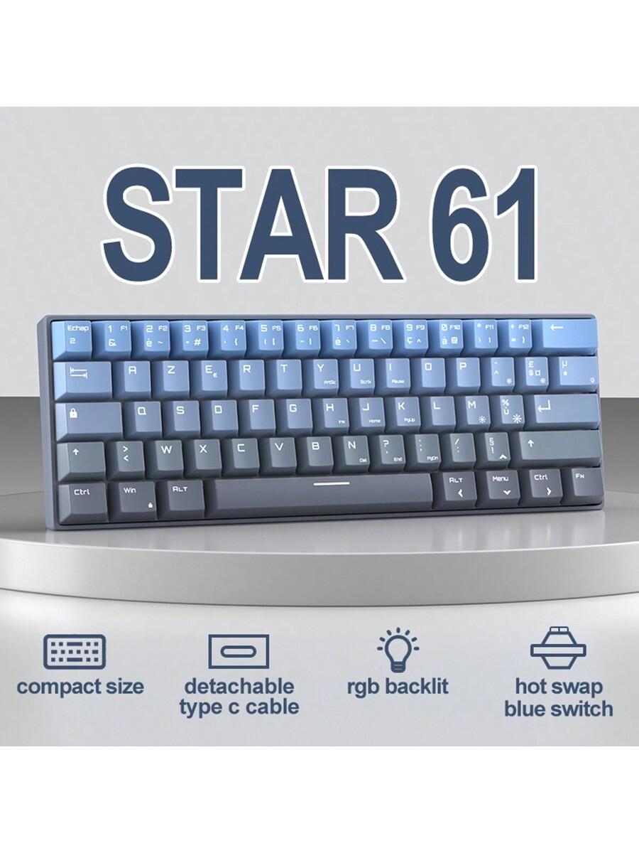 MageGee Star61 Customizable RGB Mechanical Gaming Keyboard 61 Keys