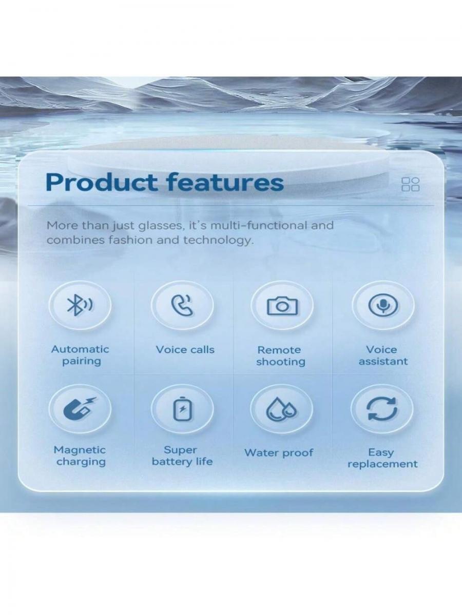 G05 Intelligent Bluetooth Glasses with Headphone Lens Wearable Style