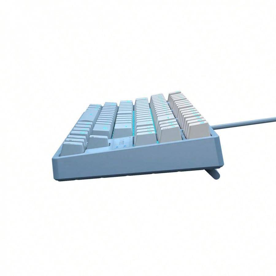 Blue White Ombre Backlit Mechanical Keyboard Red Switch 1pc