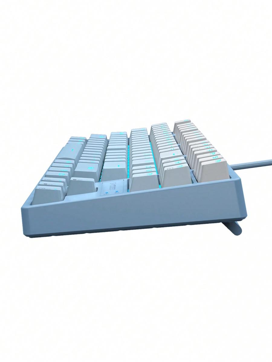Blue White Ombre Backlit Mechanical Keyboard Red Switch 1pc
