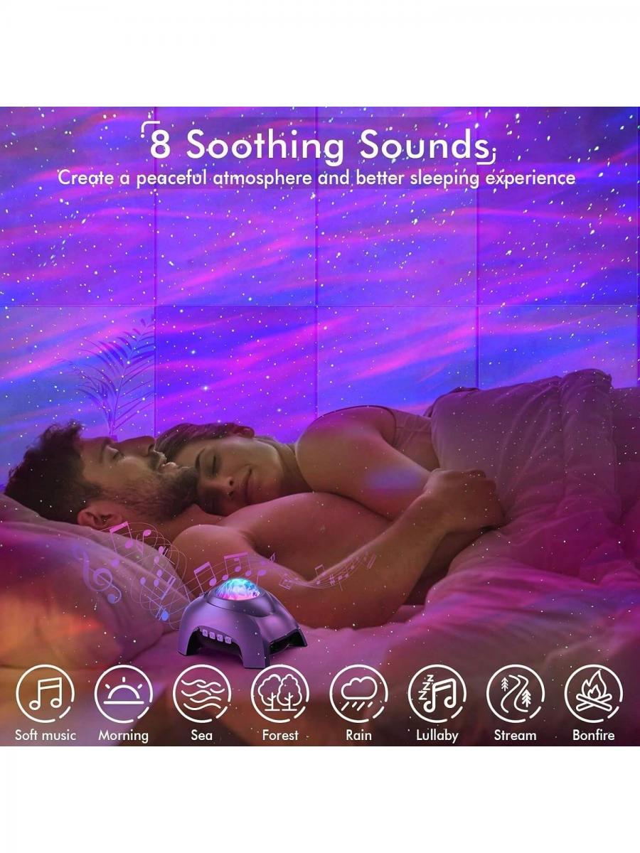 Galaxy Star Projector Bluetooth Speaker Night Light for Home Decor