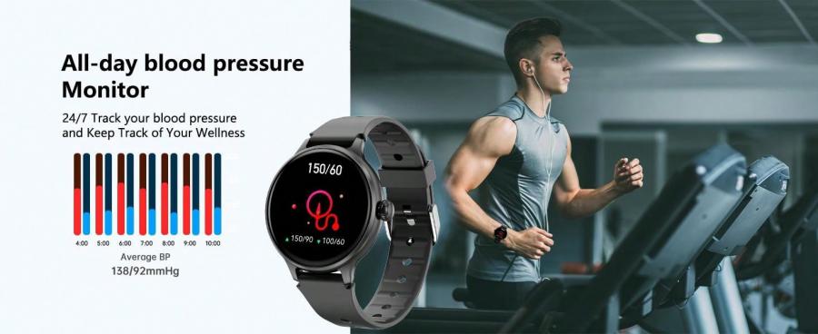 Morepro 2024 Full Screen Touch Sports Smart Watch for All Features