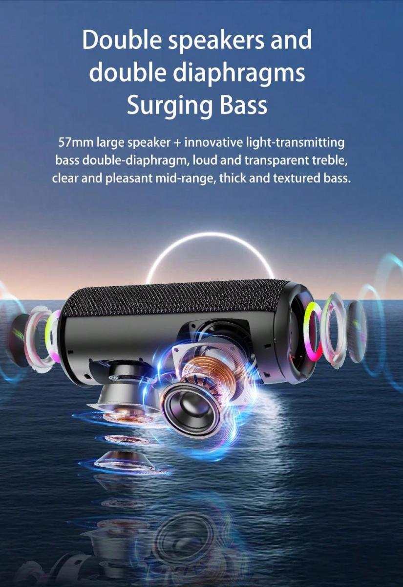 Zealot S49Pro 20W Wireless Outdoor Speaker with Dual Pairing