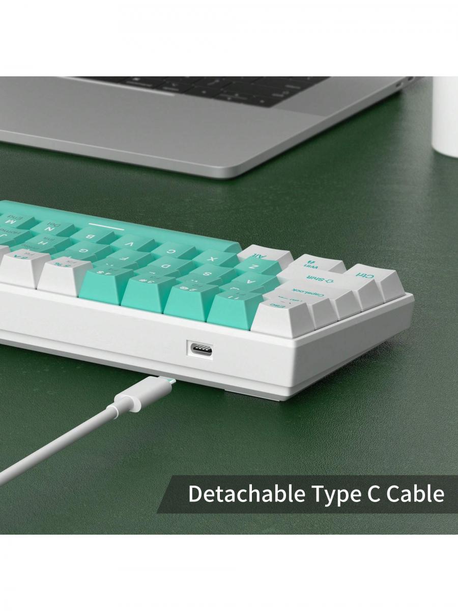 MageGee Star61 RGB Hot Swappable Mechanical Keyboard Type C Mini