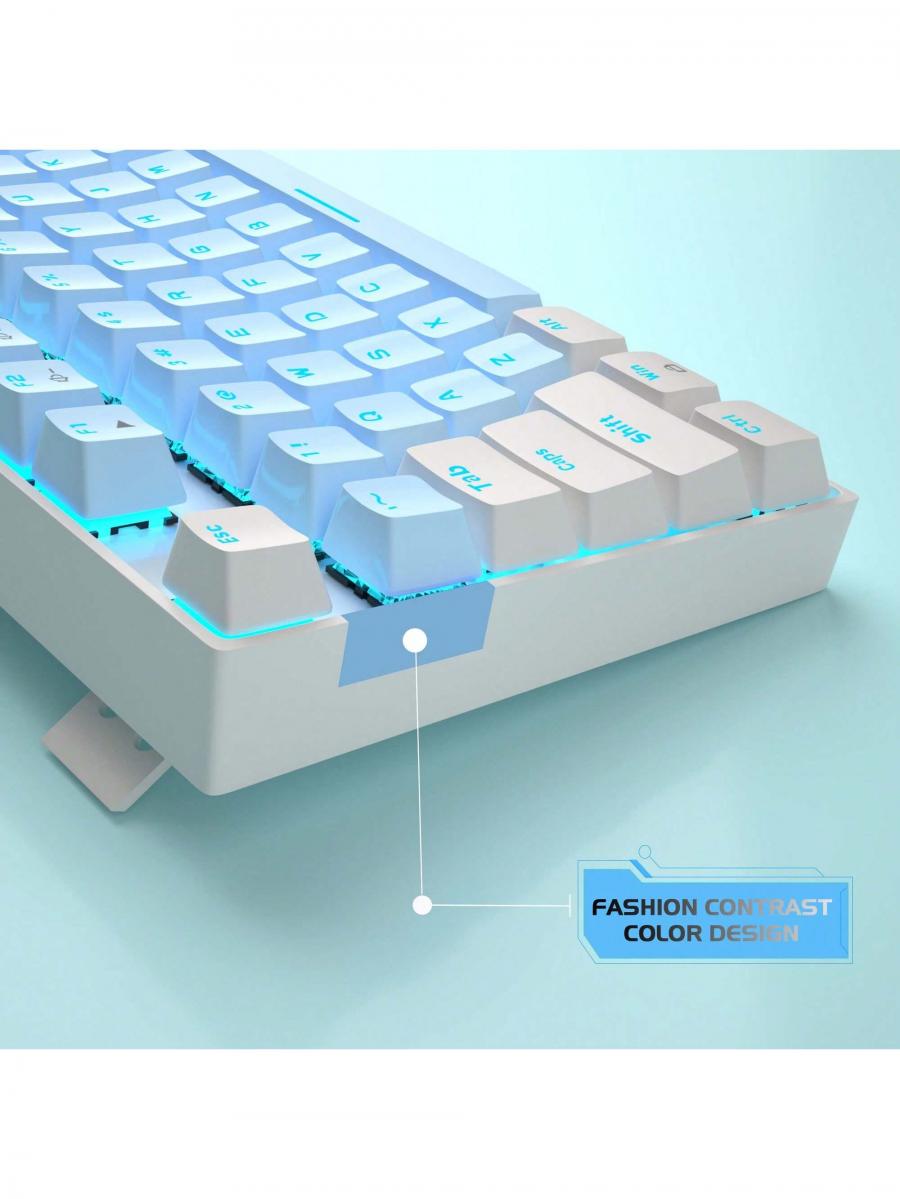 MageGee 75 Mechanical Gaming Keyboard TKL Blue Switch LED Backlit