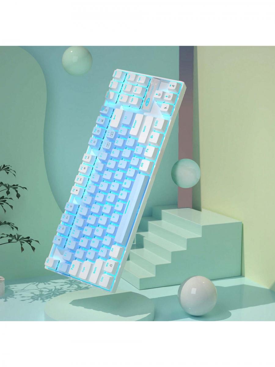 MageGee 75 Mechanical Gaming Keyboard TKL Blue Switch LED Backlit