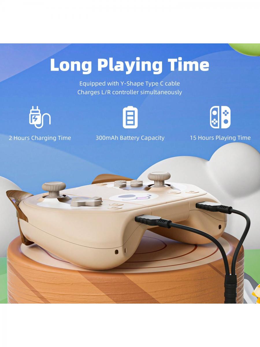 Joypad Controller Brown Bear Wireless For Switch OLED Lite