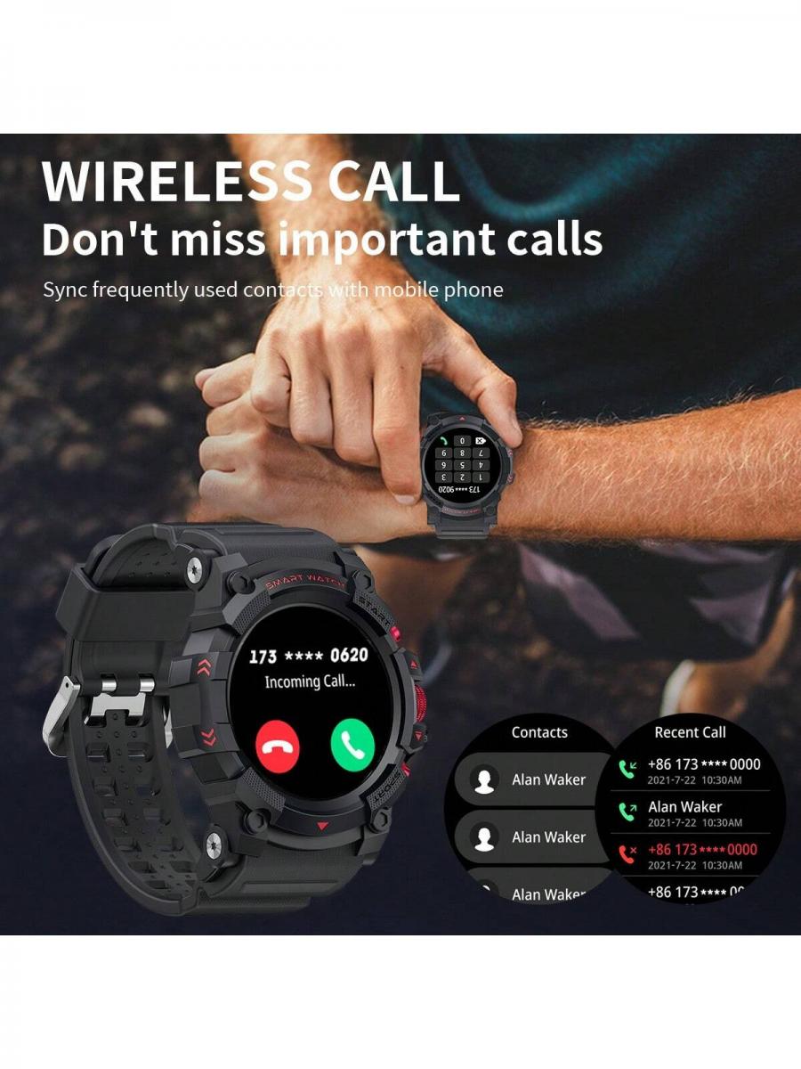 LIGE Smart Watch GPS Health Tracker Voice Call Waterproof Fitness Monitor