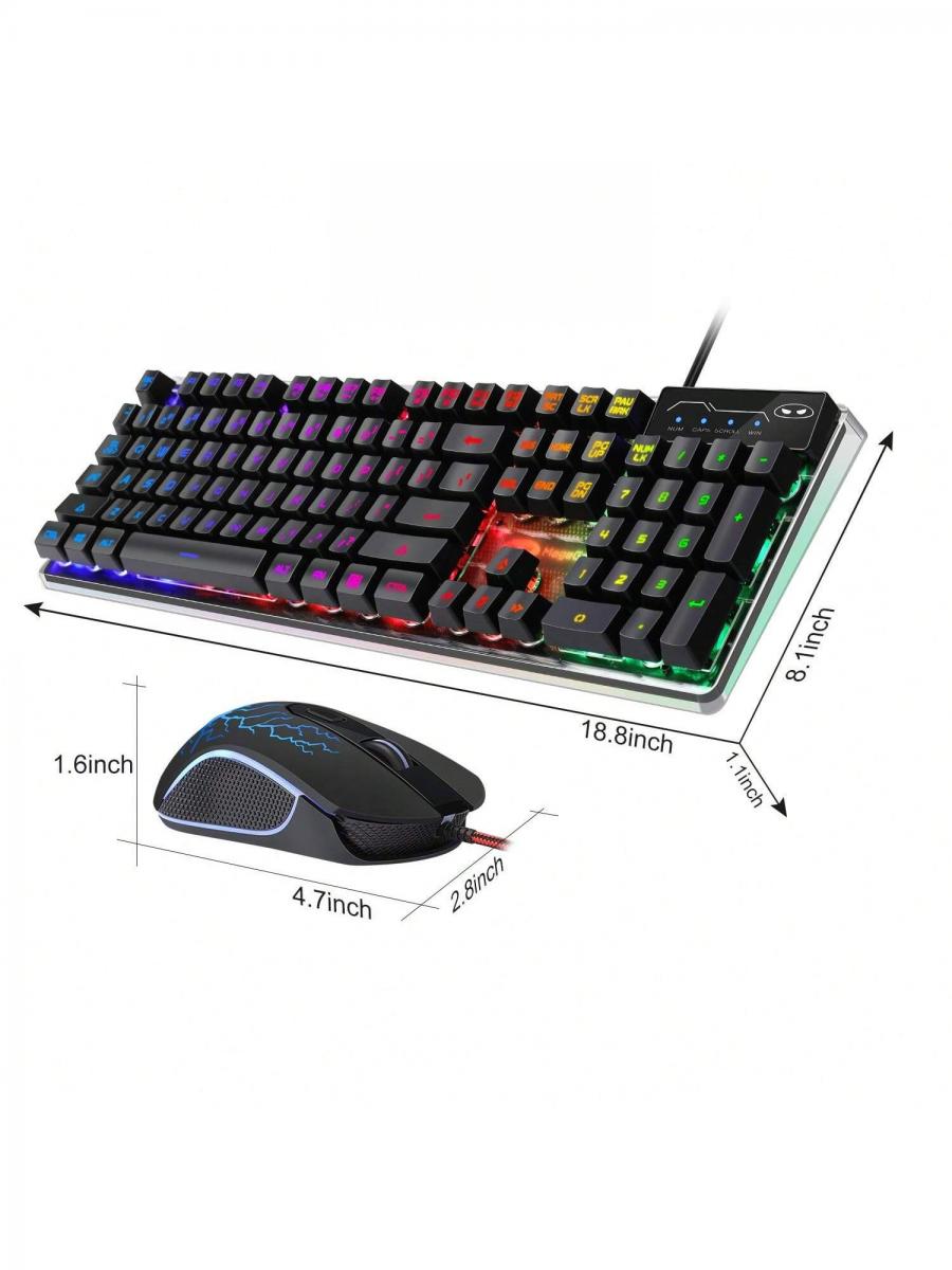 MageGee K1 RGB Gaming Keyboard and Mouse Combo for PC Laptop