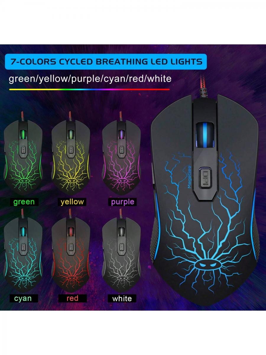 MageGee K1 RGB Gaming Keyboard and Mouse Combo for PC Laptop