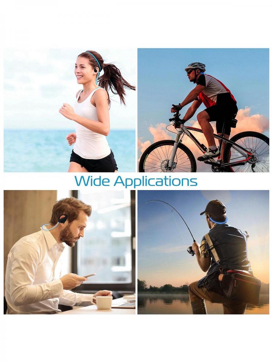 Wireless Sports Neckband Earphones HD Stereo Sweatproof Headsets