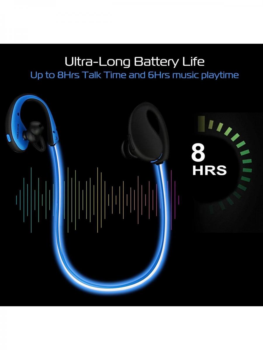 Wireless Sports Neckband Earphones HD Stereo Sweatproof Headsets