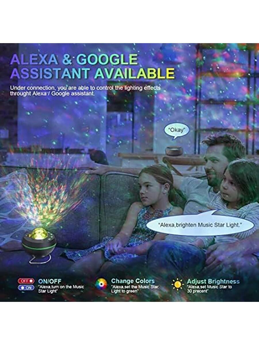 HBUDS Smart Galaxy Projector Night Light with Bluetooth Speaker