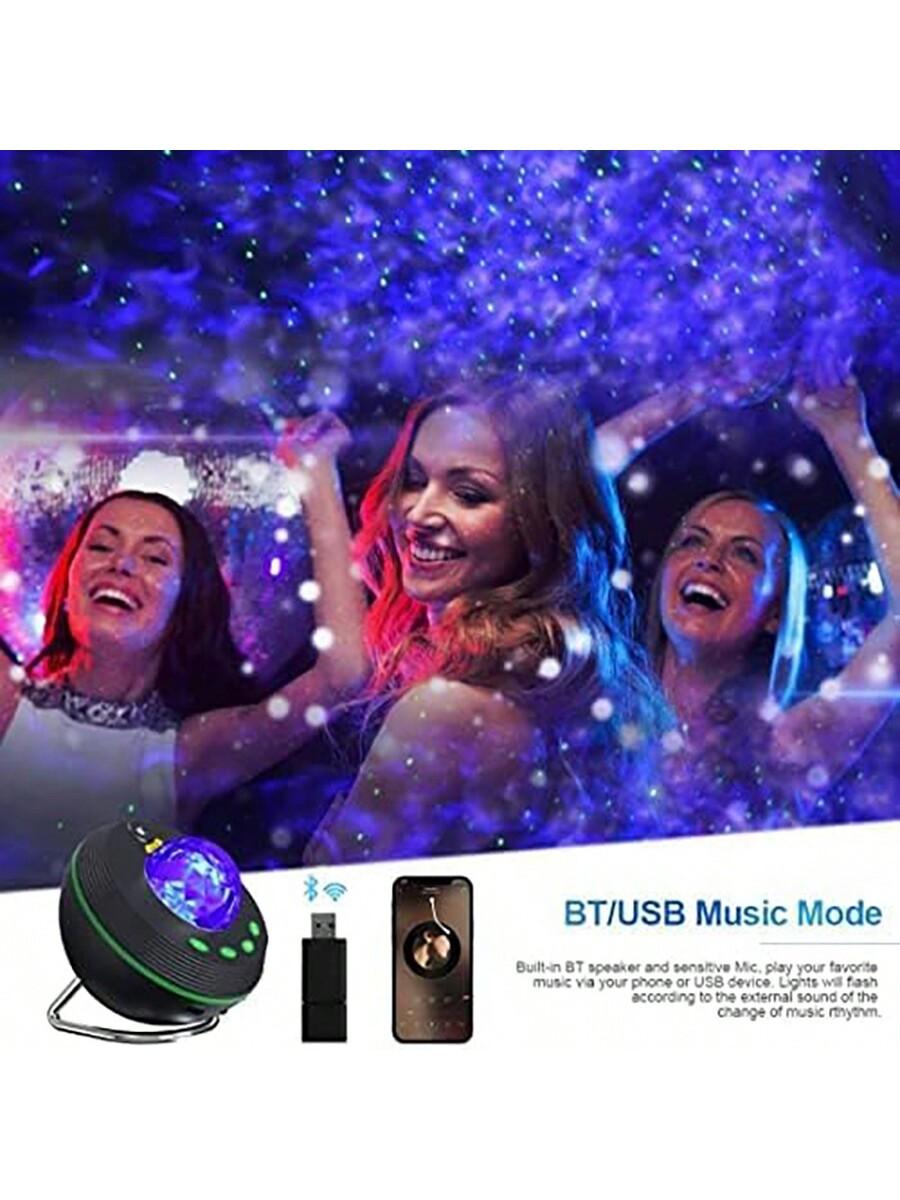 HBUDS Smart Galaxy Projector Night Light with Bluetooth Speaker
