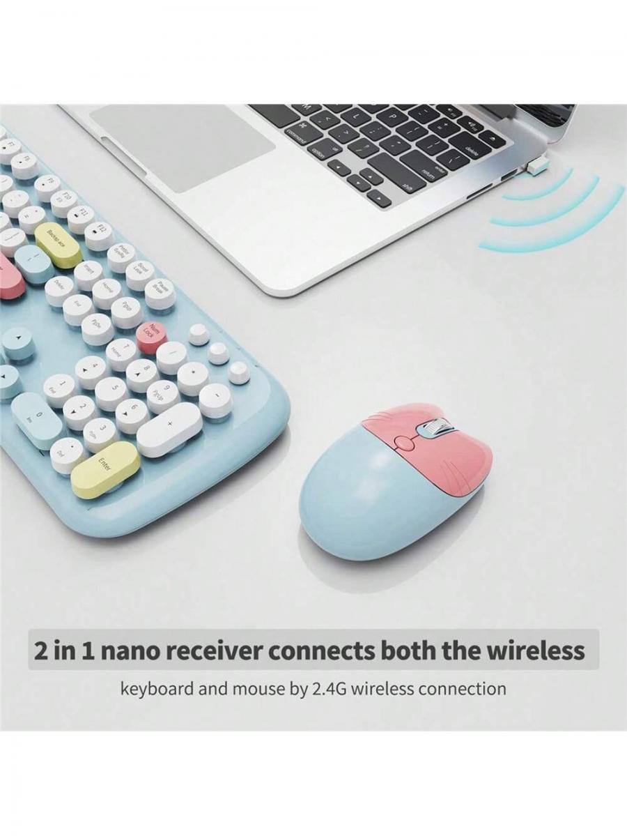 Wireless Keyboard and Mouse Combo Set for Home Office