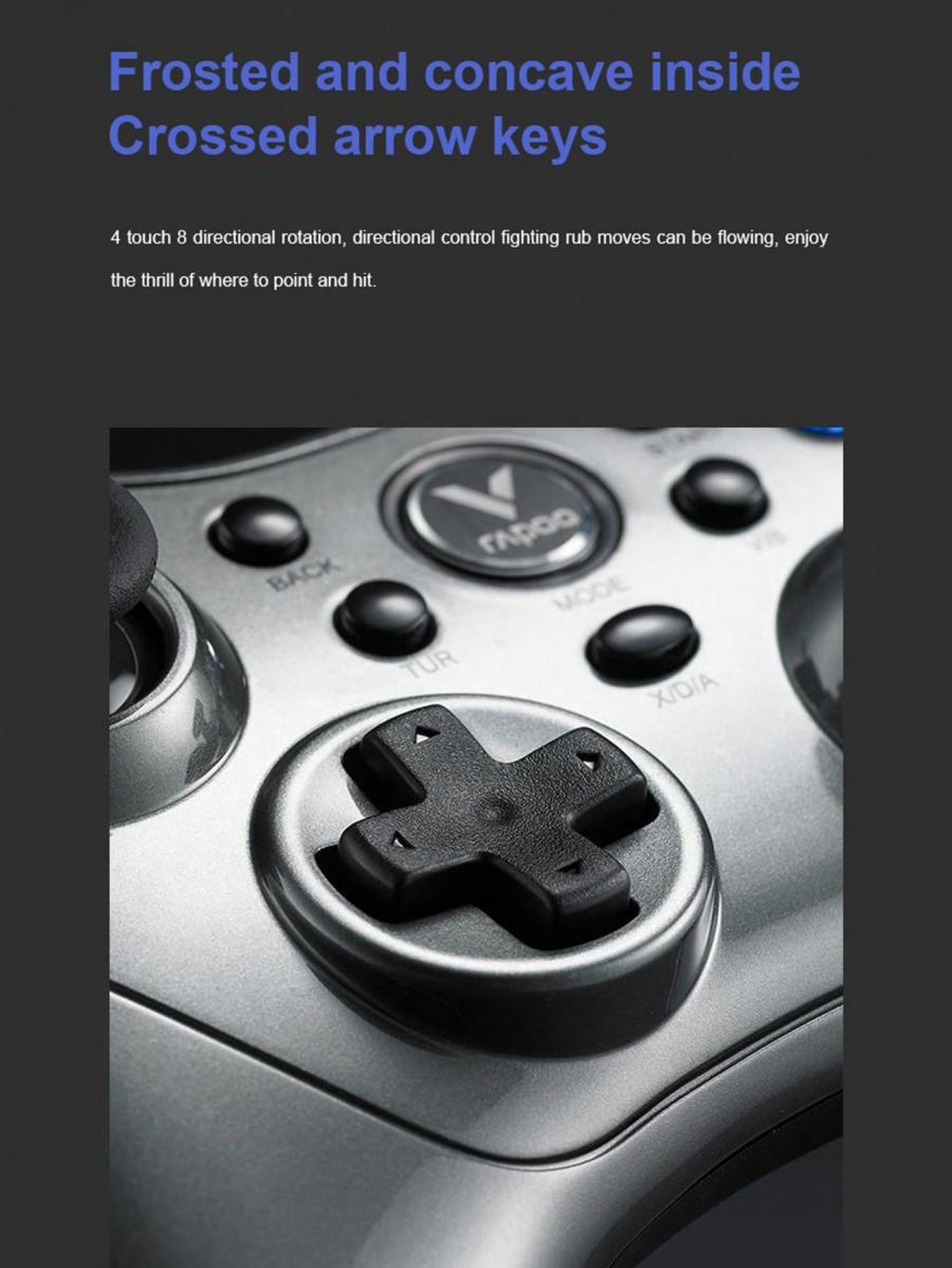 Rapoo V600S Wireless Wired Game Controller Dual Vibration Ergonomic