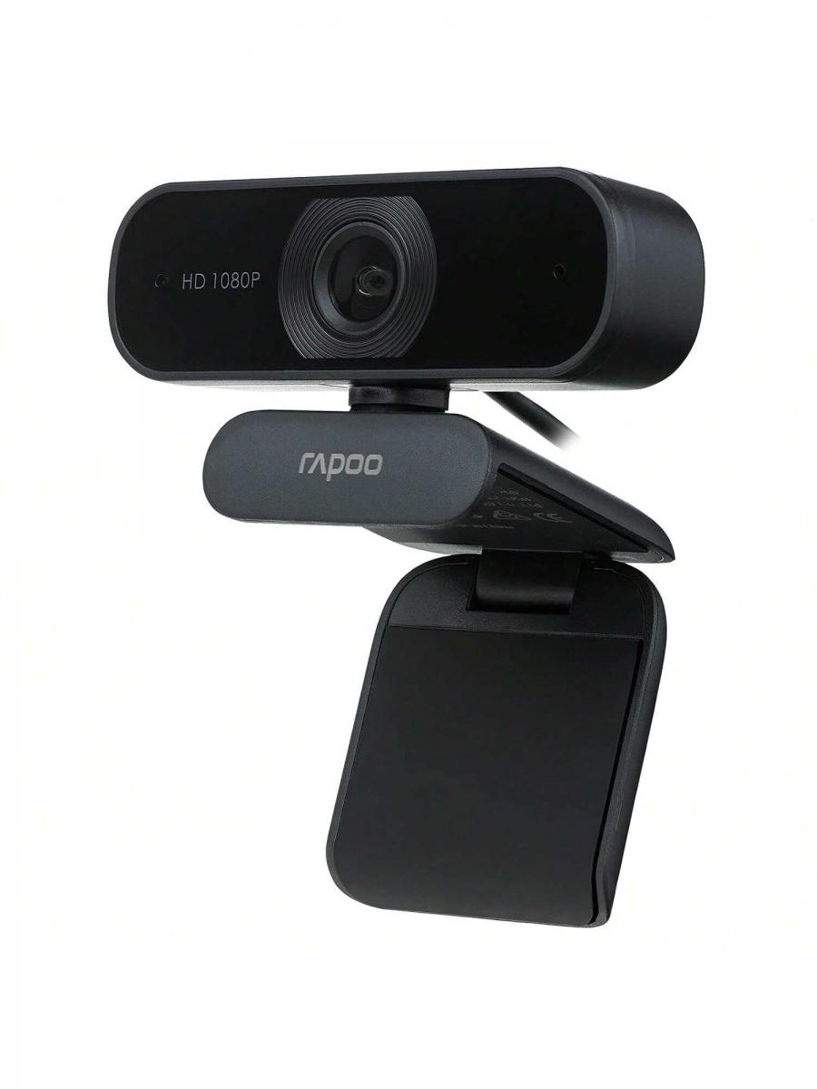 Rapoo C260 Black FHD 1080P USB Webcam with Noise Canceling Mic