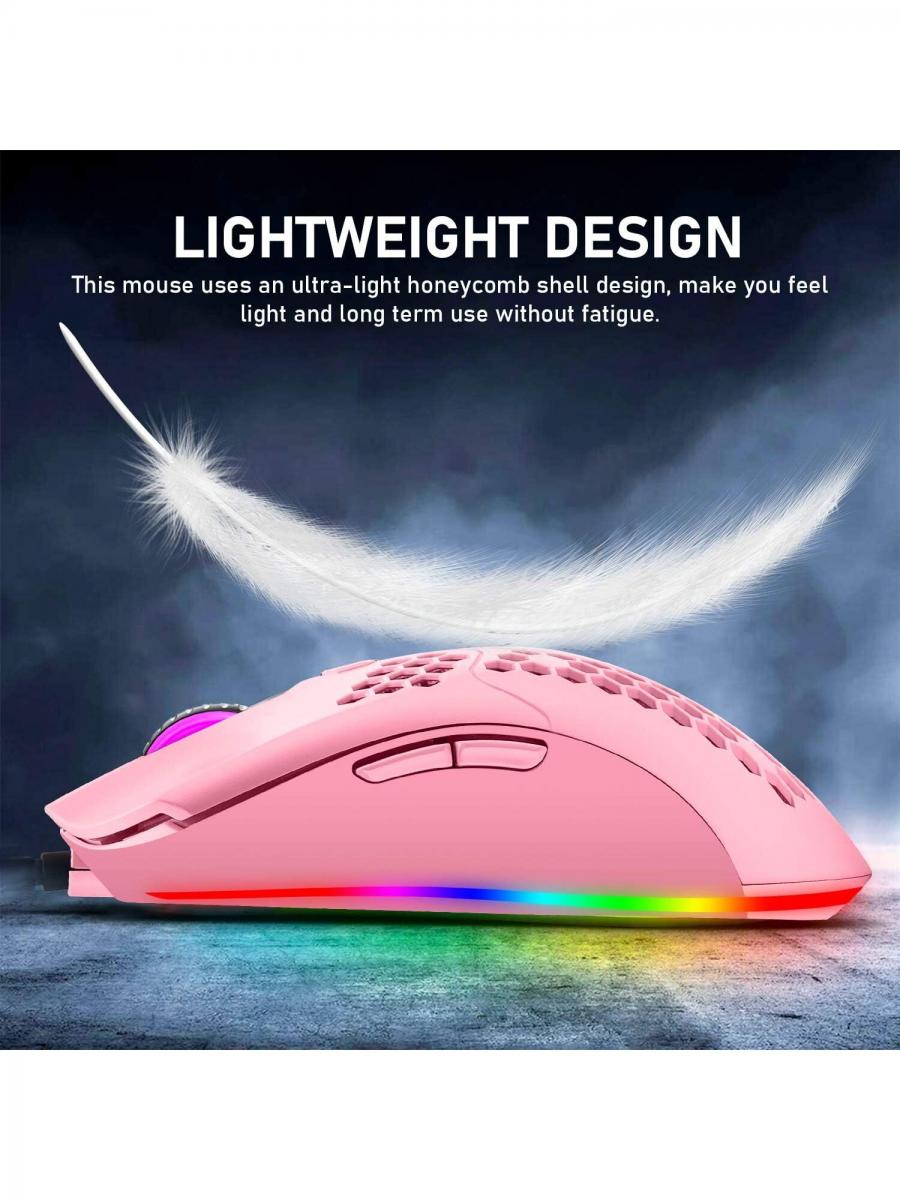 RGB Mechanical Gaming Keyboard and Mouse Combo with 6400 DPI Mouse