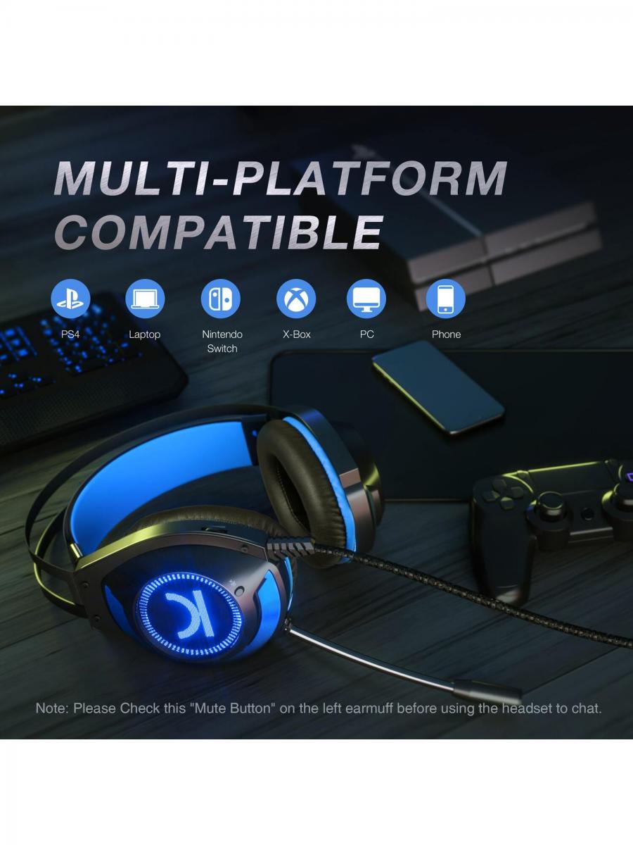 VANKYO CM7000 Pro Gaming-Headset mit Surround Sound und Mikrofon