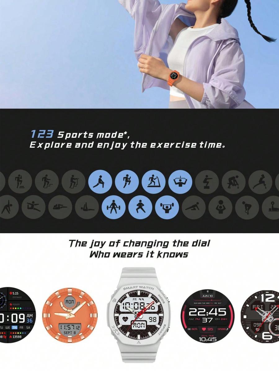D8 Smart Watch IP67 Waterproof Fitness Tracker for iOS and Android