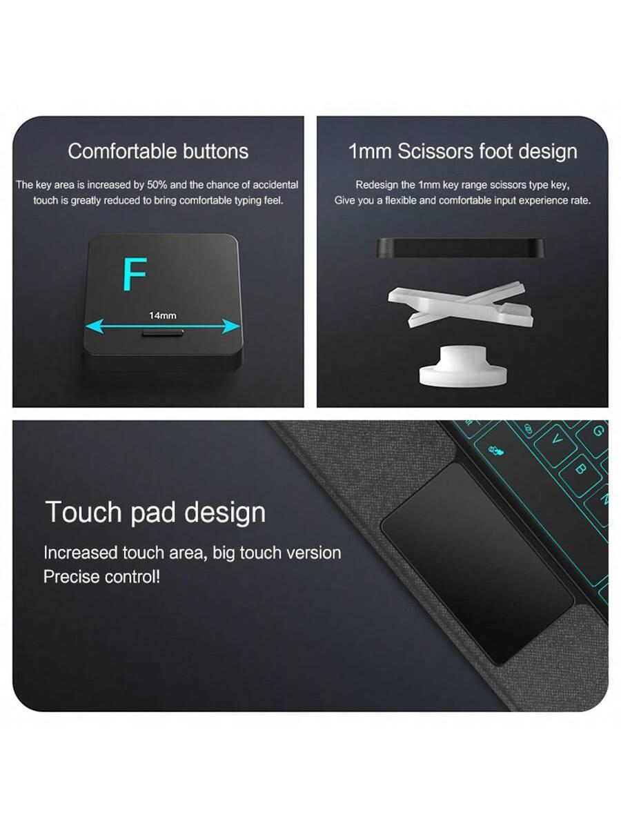 French Backlight Magic Keyboard for Xiaomi Pad 6 5 and Redmi Pad 11