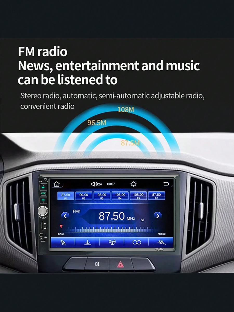 SEPTON 7 HD 2 Din Touch Screen Car Radio Stereo with Camera Support