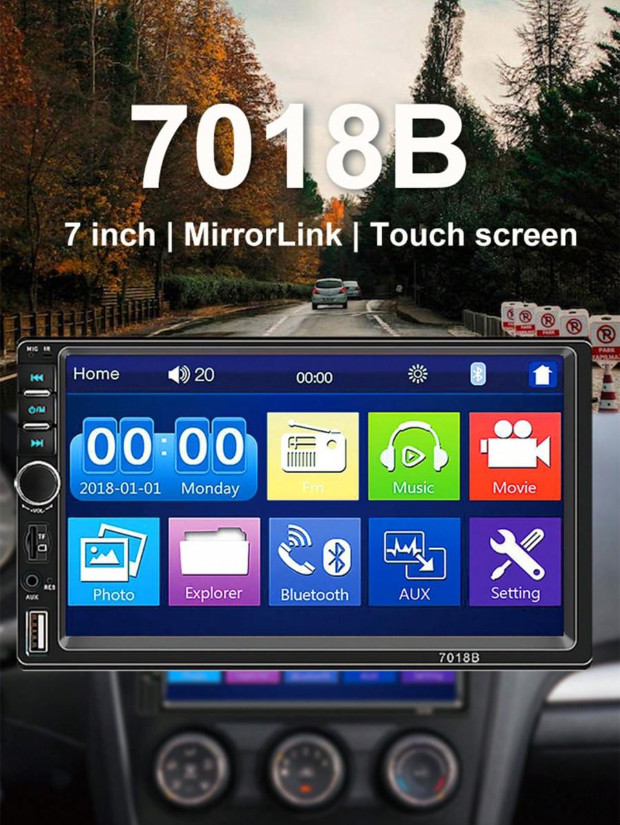 SEPTON 7 HD 2 Din Touch Screen Car Radio Stereo with Camera Support