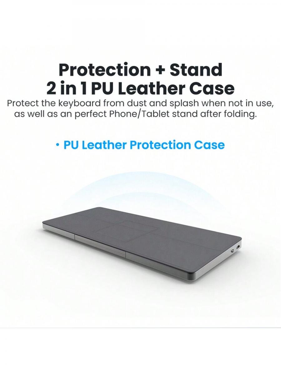 JOMAA Foldable Wireless Keyboard with Touchpad for iPad and Tablets