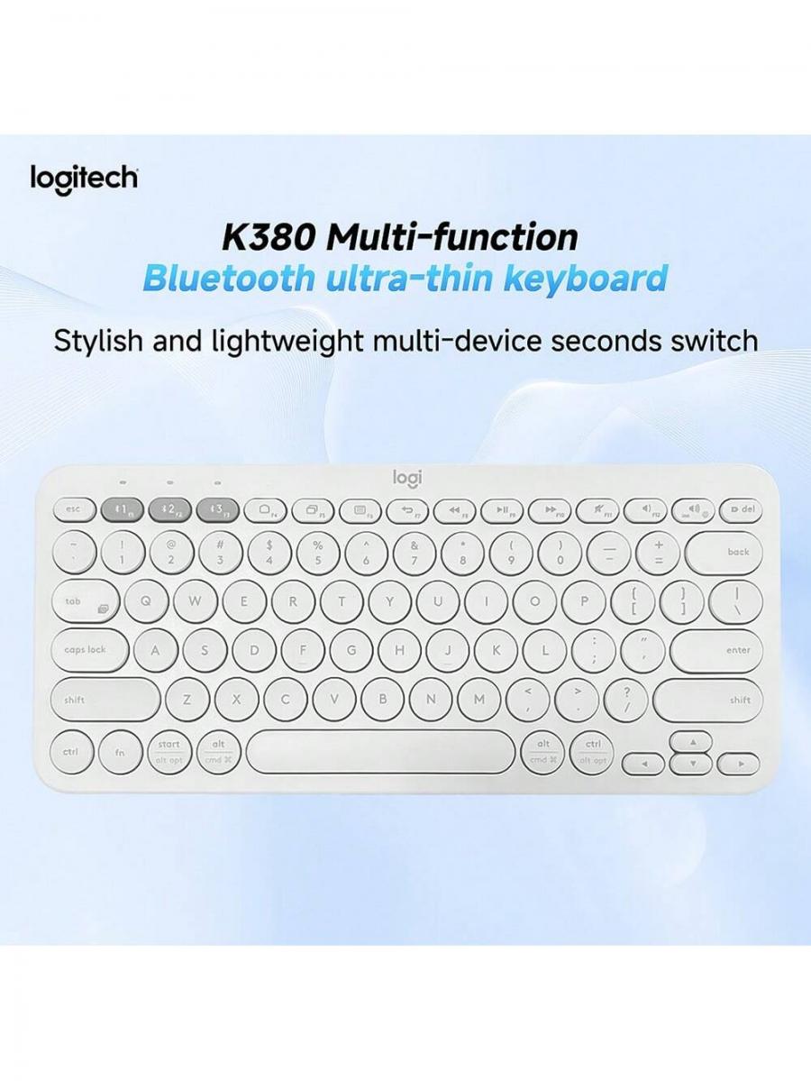 Logitech K380 Bluetooth Wireless Slim Keyboard for Multiple Devices