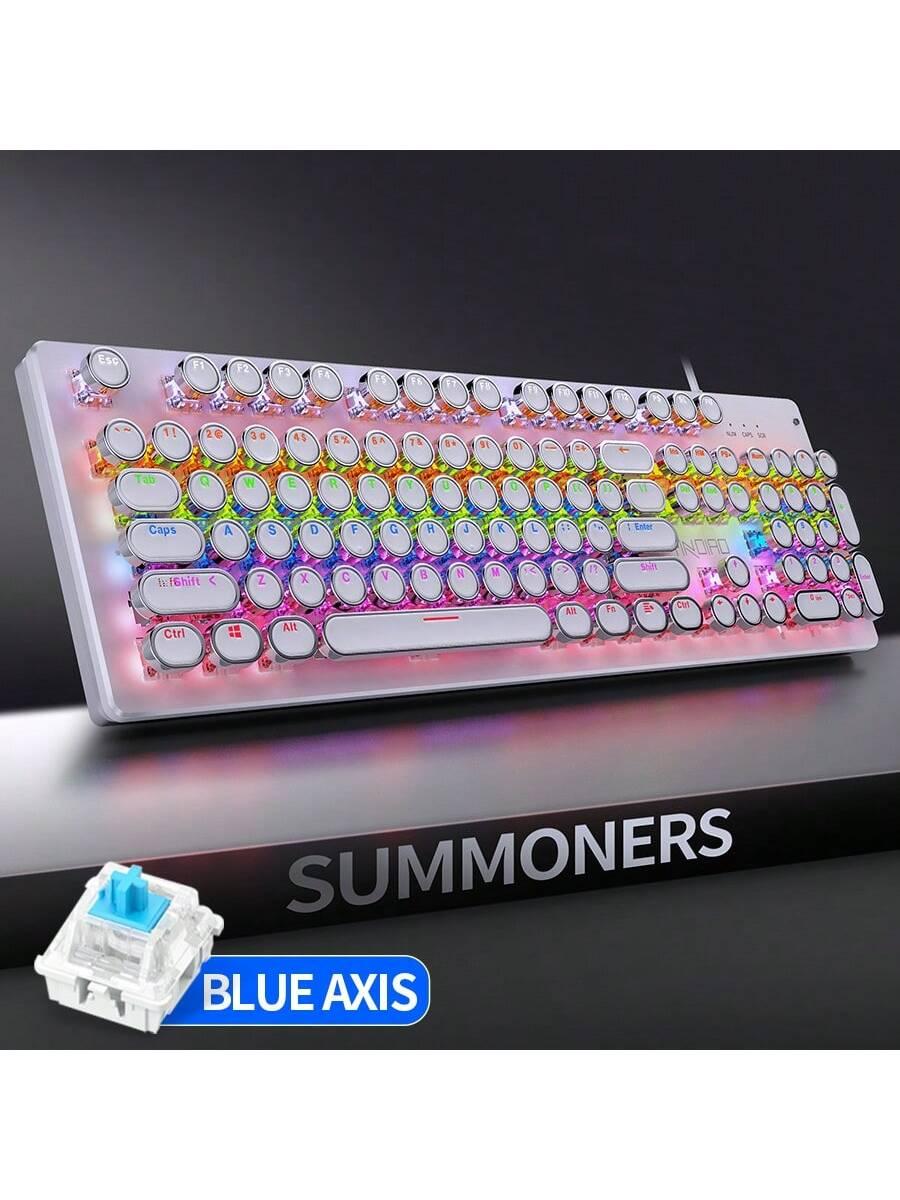 YINDIAO Green Axis Mechanical Keyboard for Gaming and Computer Use