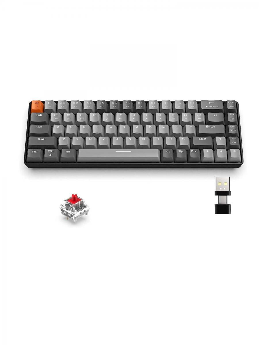 Dual Mode Wireless Mechanical Gaming Keyboard 68 Key Hot Swappable