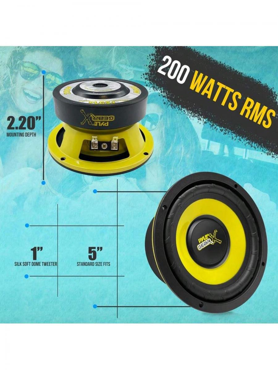 Powerful 5 Inch 200 Watt Mid Bass Woofer Speaker System