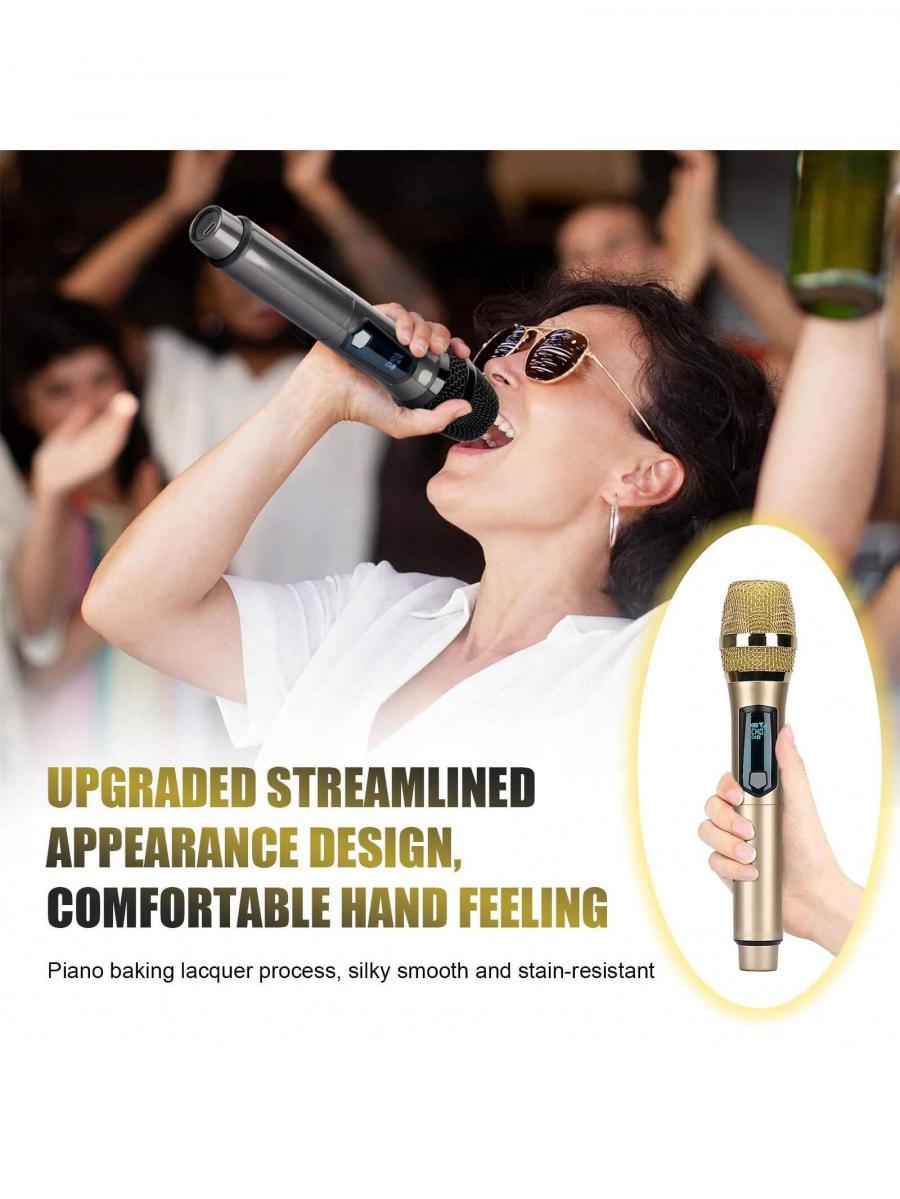 Portable Wireless Rechargeable Microphone for Home and Outdoor Use