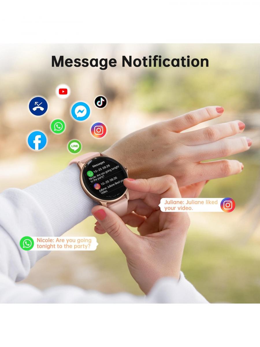 Fitpolo 1 28 Smart Watch BT Calling Waterproof Blood Oxygen Monitor
